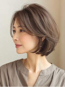 エダ 鎌倉(edA.)の写真/大人女性必見！顔まわりレイヤーで叶える、あなただけの似合わせ小顔スタイル♪