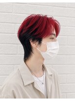 アンディー(&dy) メンズカット×レッドブラックウルフスタイル