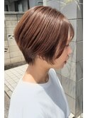 ショコラグレージュ　ショートボブ