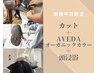 【新規平日限定】カット+AVEDAオーガニックカラー+頭浸浴￥15,070→￥13,620