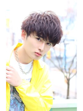 ネイビー(NAVY) ソフトツーブロックフェザーマッシュイメチェンマットビジカジ