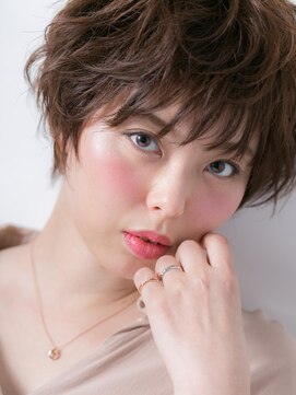カバーヘアアンドスパ ブリス 浦和(COVER HAIR&SPA bliss) ふわくしゅくせ毛風小顔マニッシュショートw浦和/20代/30代/40代