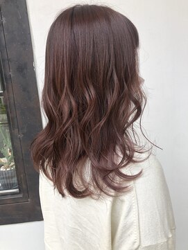 ヘアー アイス カンナ(HAIR ICI Canna) ピンクベージュと柔らかレイヤーカットがかわいい！