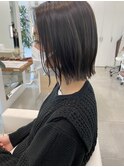モノグレージュで切りっぱなしボブ♪♪