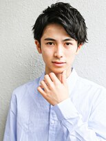 アップバングモテる流行イケメン黒髪モテ髪ツーブロックビジネス