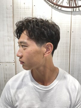 ヘアメイク カン プラスエフ(HAIR MAKE KANN+f) かき上げリバースパーマ