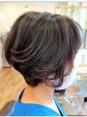 大人くびれショート 30代40代50代 ハイライト