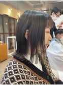 切りっぱなしボブ/外ハネ/鎖骨ボブ/ぱっつんボブ/モノグレージュ