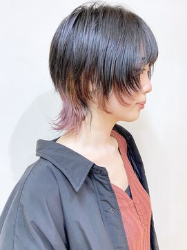 モリオ フロム ロンドン 成増店 【morio成増/ムラマツ】大人かわいいウルフピンクアッシュ前髪