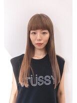 シカ(sica)&nbsp;前髪ぱっつんハイトーンことりベージュ