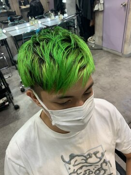 インク 渋谷(INK.) メンズビビットグリーンイエロー