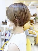【morio成増 セリザワ】くびれショート 髪質改善カラー