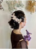 編み込みアレンジ