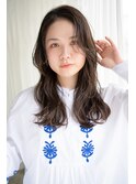ウザバングが可愛い柔らかネビージュロング・・・HINATA