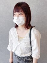 オブジェ シエル(obje't ciel)&nbsp;【obje’t ciel】外ハネミディアム×レッドブラウン【暮石唯】