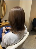 《緑橋/城東区/女性サロン》切りっぱなし×くすみカラー