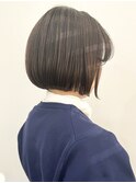 子育てママさんに大人気！地毛ハイライトミニボブ