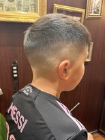 ブロートーキョー(BroTokyo)&nbsp;MEN'Sショートフェードスタイルハードパートメンズ