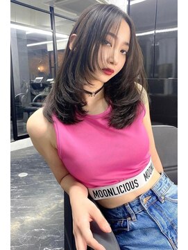 ランズ(LANDS) ザクザク レイヤーカット 【韓国ヘア 大阪 梅田】