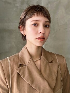 トゥコ(tuco) ショート デザインカラーミルクティーベージュ ブラウンカラー