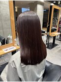 【山嵜 栞】ブリーチなしカラー"ピンクブラウン"