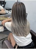 黒髪ボブルフネビージュ小顔ワンレン