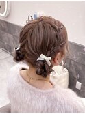 ツインお団子【クランソア】ヘアメ/ヘアセット/心斎橋