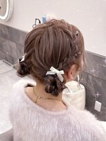 ヘア サロン クラン ソア 心斎橋店(hair salon clan soar)&nbsp;ツインお団子【クランソア】ヘアメ/ヘアセット/心斎橋