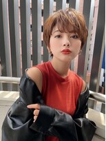 ロンドロゼ 池袋(Lond rose)&nbsp;イメチェン外ハネボブ美髪ワイドバングレイヤー韓国ブリーチなし