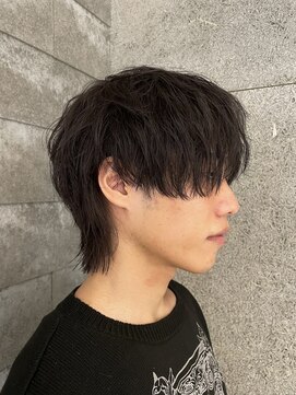 ニアウ 伊勢崎連取店(Niau) メンズマッシュウルフツイストスパイラルパーマメンズパーマ