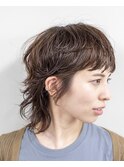 ウルフ/レイヤーカット/パーマ/ベージュ/ブリーチなし/豊橋/田原