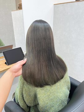 ワク 藤沢店(waku) グレージュ　ストレート　トリートメント