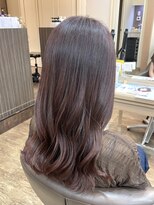 アルターリール(aL ter Rire)&nbsp;くびれヘア/アプリコットオレンジ/ハイライトカラー/中村郁未