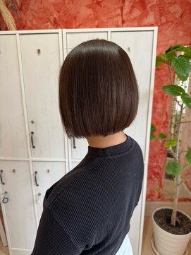 ジール(zeal) くびれヘア/アプリコットオレンジ/ハイライト/縮毛矯正/成田