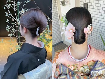 フェリーチェ(Felice)の写真/《訪問着着付け&ヘアセット¥12,950~》垢抜け和装着付け&ヘアセットで、差がつくお祝いスタイルを提供◎