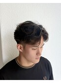 刈り上げセンターパート