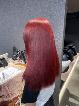 ペレ 栄店(PELE) ホワイトグレージュ/デジタルパーマ/チェリーブラウン/栄