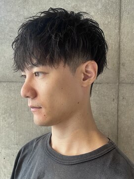 ブルニール 心斎橋(BLEUNIR) 無造作マッシュ ツーブロック ツイストスパイラルパーマ