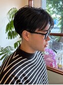 大人センターパートショート