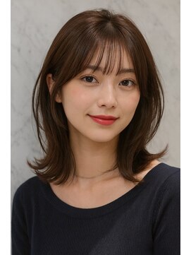 サードバイローラン(THiRD by ROULAND) 【THiRD】オリーブグレークラゲヘアーココアベージュ