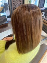 ヘアリゾート粋 ティガ 池袋店(tiga)&nbsp;艶髪/ライトブラウン/ミディアム/ボブ