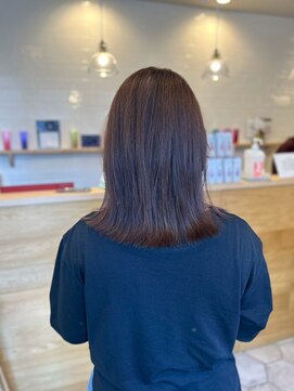セレイン(serein) 透明感ピンクグレージュ・ぱっつんbob