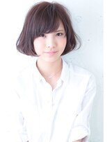 ブルーフェーセス 表参道(blue faces) 『bluefaces』ピンクラベンダー 斜めバングお手入れ簡単ボブ