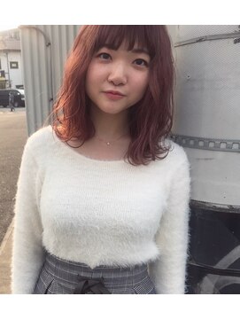 ホロホロヘアー(Hair) 【ホロホロＨair】ブリーチ　ピンク系カラー