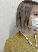 【seek吉祥寺】『ホワイトベージュ』×『切りっぱBOB』