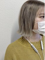 ヘアーアンドメイク シーク 吉祥寺(HAIR&MAKE SeeK) 【seek吉祥寺】『ホワイトベージュ』×『切りっぱBOB』