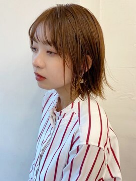 ベイルーム(BAYROOM by HONEY omotesando) 【BAYROOM】外はねエアリーボブ×ウッドブラウン