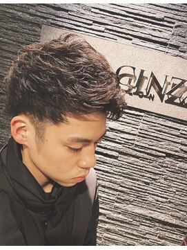 ヒロギンザ 御茶ノ水店(HIRO GINZA) ツーブロックショート×形状記憶パーマ