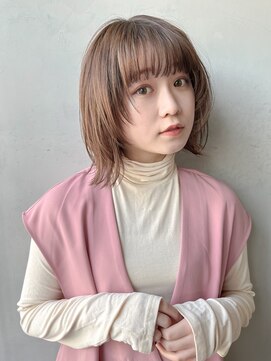 アンアミ キチジョウジ(Un ami Kichijoji) くびれボブ×ピンクベージュ ○堀越太真樹 髪質改善