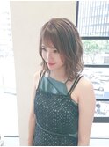 クラシカルウェーブ×オリーブカラー